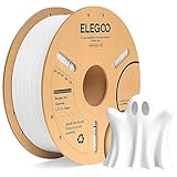 ELEGOO PLA+ Filament 1.75mm Weiß 1KG, Härter und Stärker Filament-3D-Druckmaterialien, Maßgenauigkeit +/-0,02mm, Kompatibel mit den Meisten FDM-Drucker(1KG/Spool, 2.2lbs)