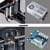 Schwarz 3D Drucker, Dual-Extruder Desktop Rapid Prototyping 3D-Drucker 3D Printer Inklusive 1x 1,75 mm 1 kg /2,2lb ABS Filament - 
